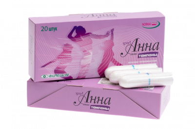 Тампоны «Анна» люкс Спорт средний размер - 20 шт