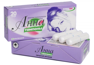 Тампоны «Анна» Новинка средний размер — 20 шт